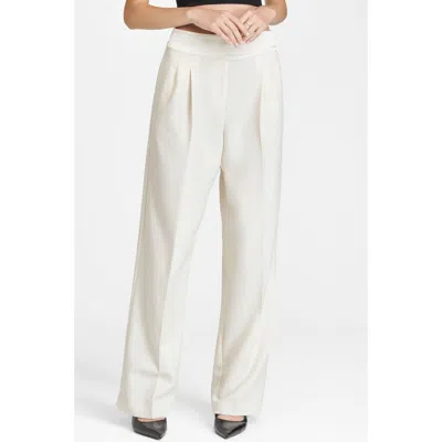 Wayf Della Wide Leg Pants In Parchment