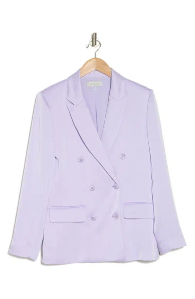 Wayf Double Breasted Blazer In Lavender