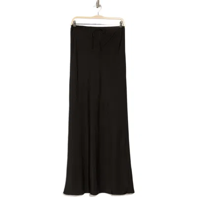 Wayf Drawstring Maxi Skirt In Black