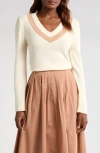WAYF WAYF DYLAN V-NECK jumper