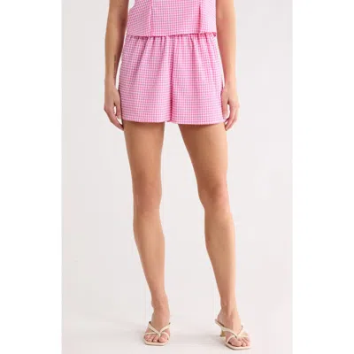 Wayf Elastic Shorts In Pink