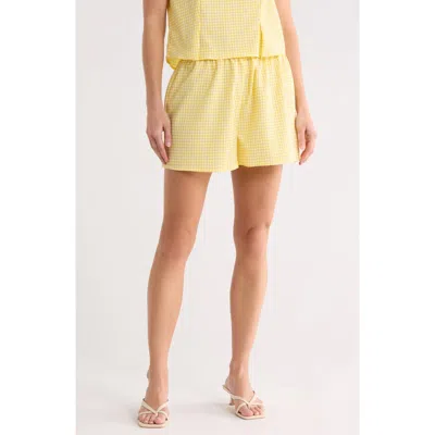 Wayf Elastic Shorts In Yellow