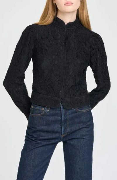 Wayf Eleanor Lace Jacket In Black