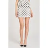 Wayf Elle Polka Dot Linen Blend Miniskirt In Ivory Polka Dot