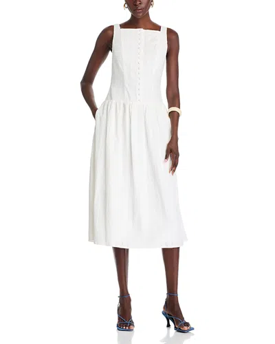 WAYF EVE EYELET MIDI DRESS