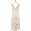Wayf Floral Ruffle Tiered Dress