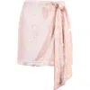 Wayf For Keeps Sequin Miniskirt In Blush