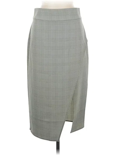 Pre-owned Wayf Formal Skirt In Gray