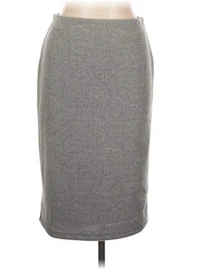 Pre-owned Wayf Formal Skirt In Gray