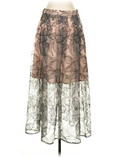 Pre-owned Wayf Formal Skirt In Silver