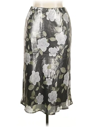 Pre-owned Wayf Formal Skirt In Silver