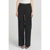Wayf Freya Faux Suede Pants In Black