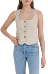 WAYF GABRIELLA LINEN VEST