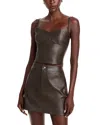 Wayf Gia Corset Top In Espresso