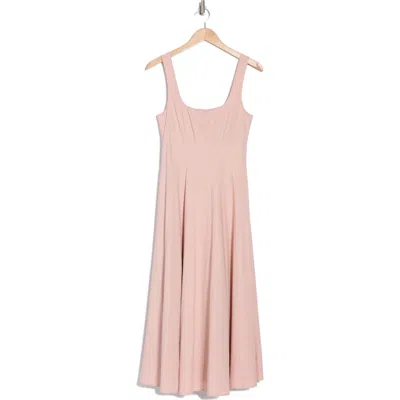 Wayf Godet Tank Dress In Pink