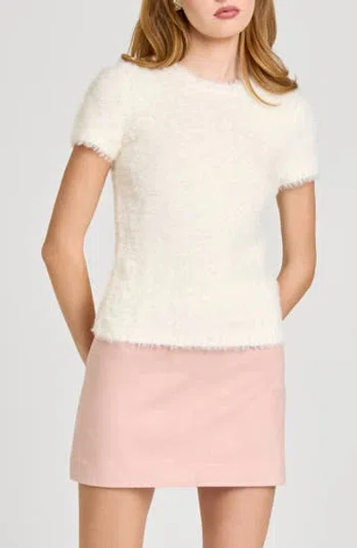 Wayf Hannah Short Sleeve Sweater In White