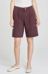 Wayf Huxley Denim Bermuda Shorts In Brown