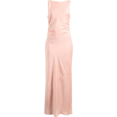 Wayf Isadora Open Cowl Back Cocktail Dress In Pink