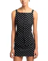 Wayf Joan Button Front Top Black Polka Dot In Multi