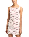 Wayf Joan Polka Dot Button Front Top In White
