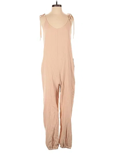 Pre-owned Wayf Jumpsuit In Tan