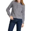 Wayf Kat Fuzzy Cardigan In Gray