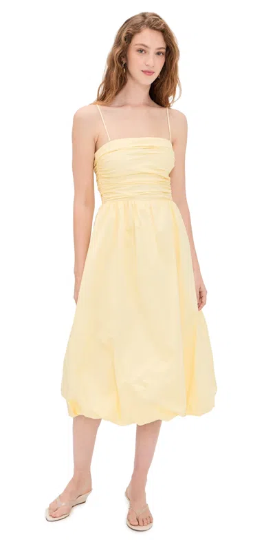 Wayf Katherine Bubble Hem Dress Yellow