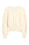 Wayf Kimia Fuzzy Sweater In Cream