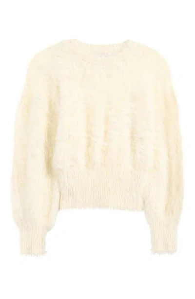 Wayf Kimia Fuzzy Sweater In Cream