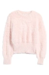 Wayf Kimia Fuzzy Sweater In Ice Pink