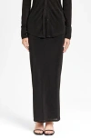Wayf Knit Maxi Skirt In Black