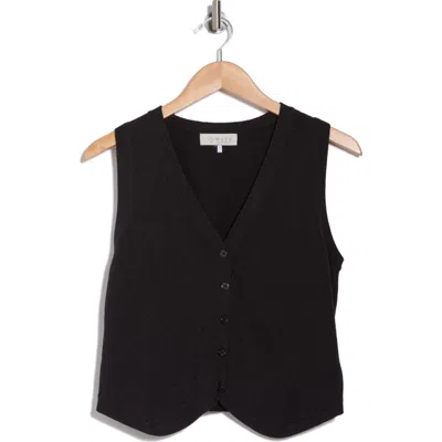 Wayf Knit Vest In Black