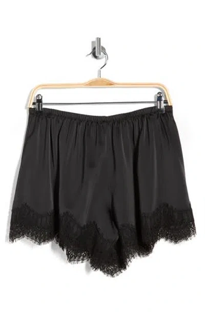 Wayf Lace Trim Pull-on Shorts In Black