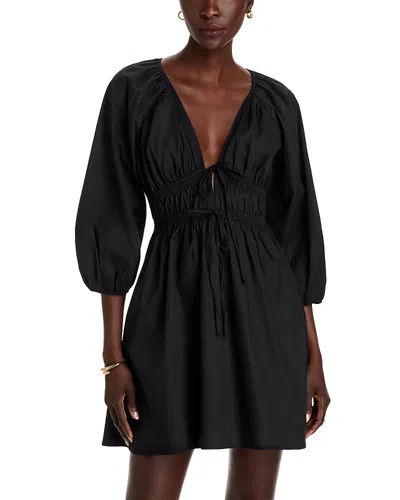Wayf Leighton Mini Dress In Black