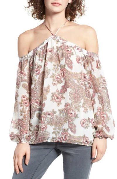 Wayf Liberty Off The Shoulder Blouse In Multi