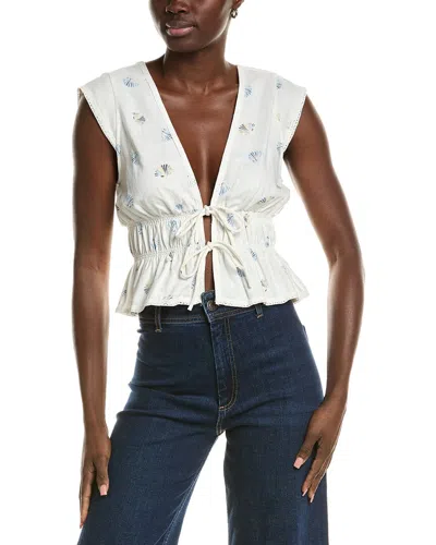 WAYF WAYF LINEN-BLEND TOP