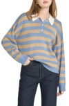 Wayf Logan Stripe Polo Sweater In Multi