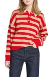 Wayf Logan Stripe Polo Sweater In Multi