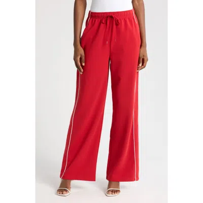 Wayf London Track Pants In Scarlet