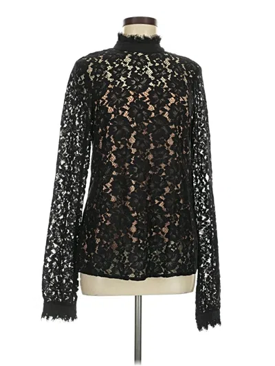 Pre-owned Wayf Long Sleeve Blouse In Black