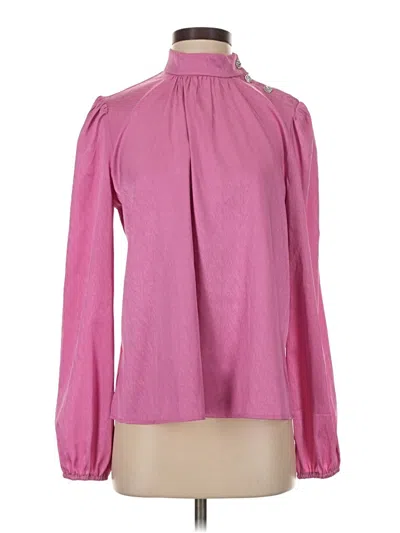Pre-owned Wayf Long Sleeve Blouse In Pink