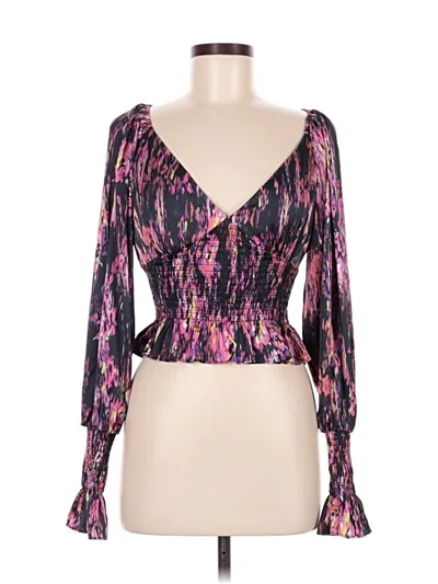 Pre-owned Wayf Long Sleeve Blouse In Pink