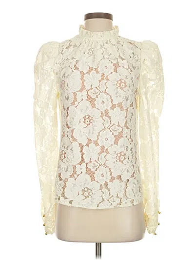 Wayf Long Sleeve Blouse In White