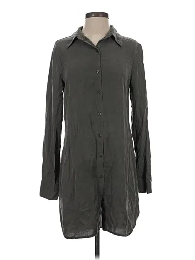 Pre-owned Wayf Long Sleeve Button Down Shirt In Gray