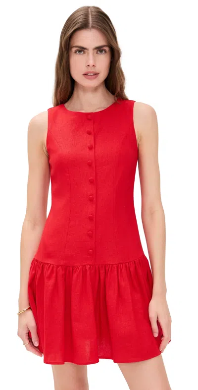 Wayf Martini Mini Dress Red