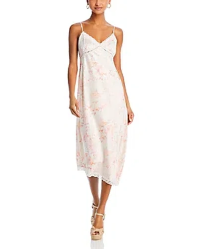 Wayf Mary Lace Trim Slip Dress In Vintage Floral