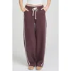 Wayf Mercer Denim Track Pants In Brown