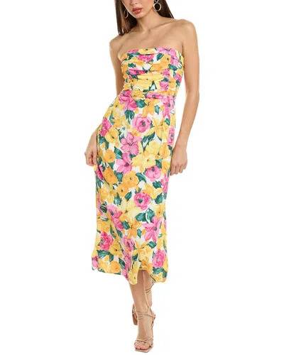 Wayf Midi Dress In Yellow