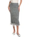 Wayf Midi Skirt In Gray