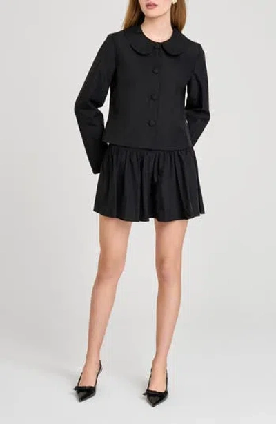 Wayf Mika Miniskirt In Black